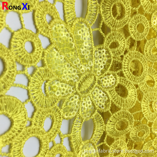 3mm New Design Golden Sequin Fabric